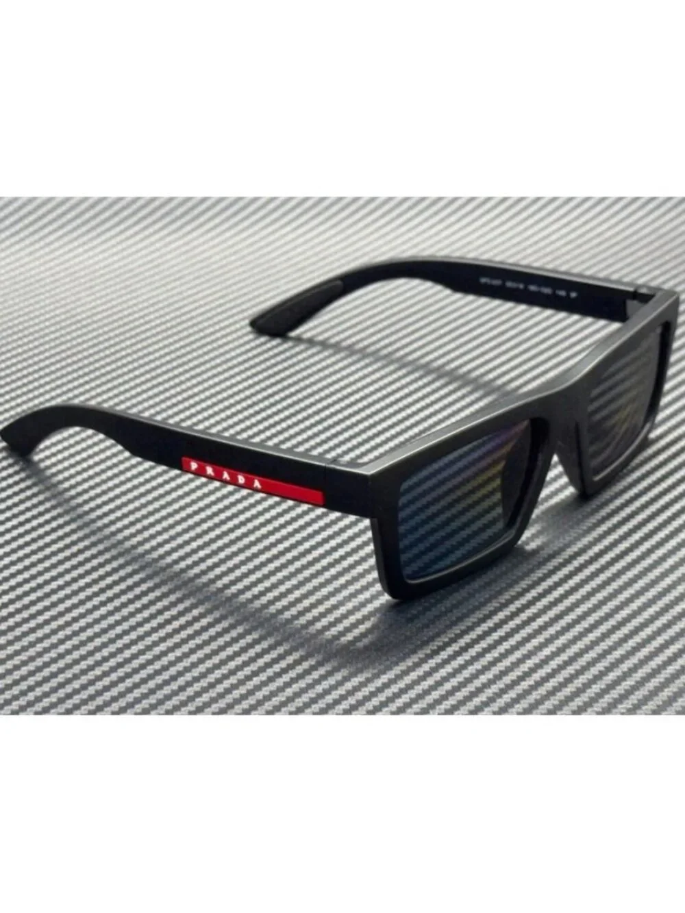 New Prada Linea Rossa Men Matte Black Sunglasses 58-18-145